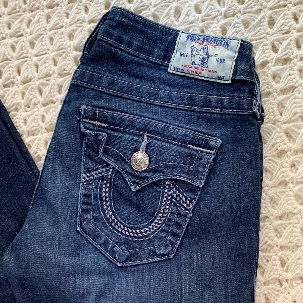 True Religion Low Rise Straight Jeans - Picture 2 of 12